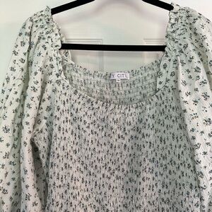 Ivy City Co Madeline Dress in Blue
